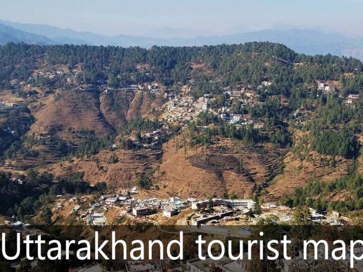 Uttarakhand tourist map