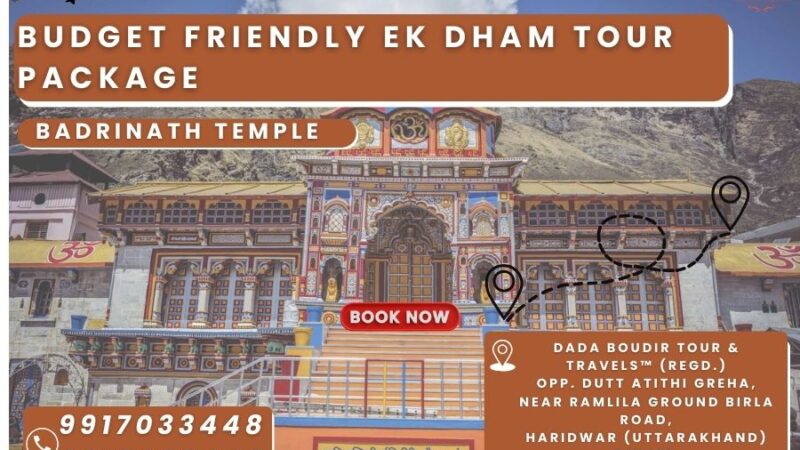 Budget friendly Ek Dham Tour Package